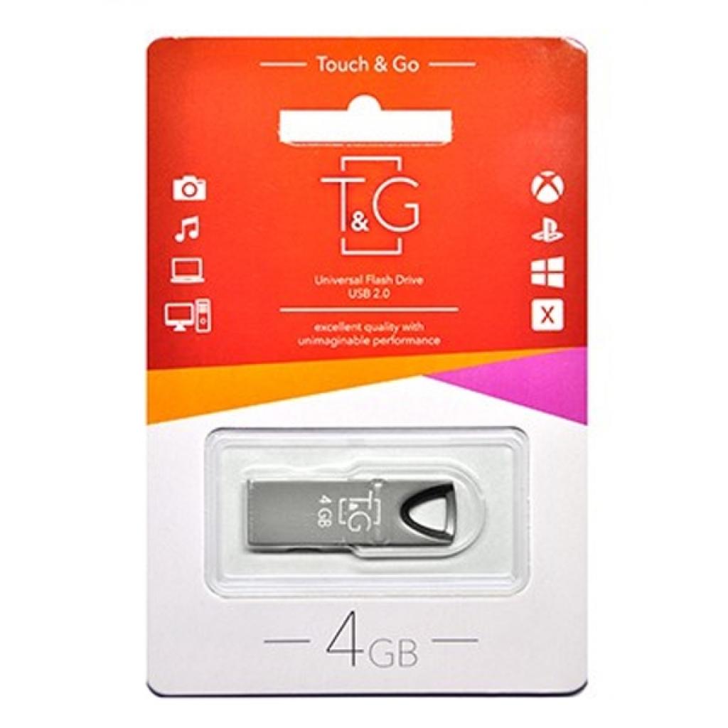 USB флеш накопичувач T&G 4GB 117 Metal Series Black USB 2.0 (TG117BK-4G) - зображення 2