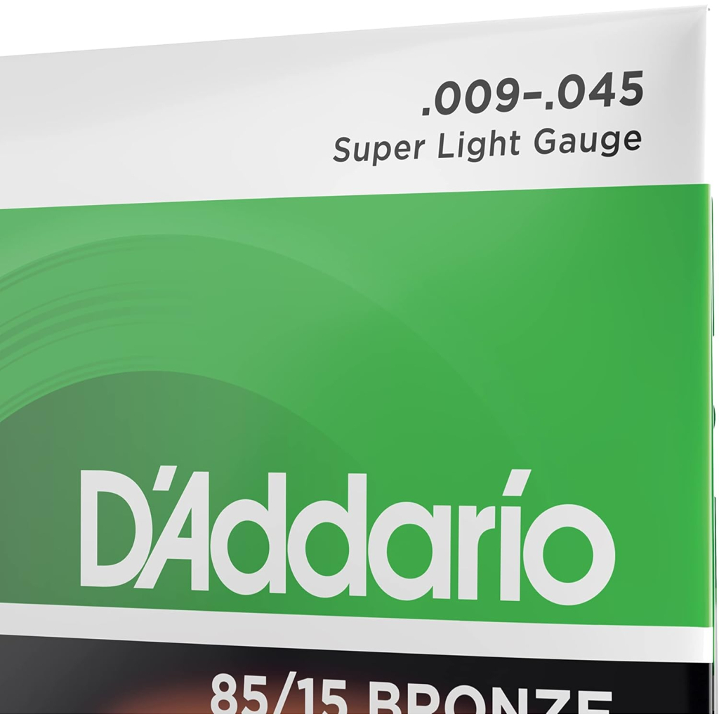 Струни для гітари D'Addario 85/15 Bronze Super Light (09-45) (EZ890) - зображення 4