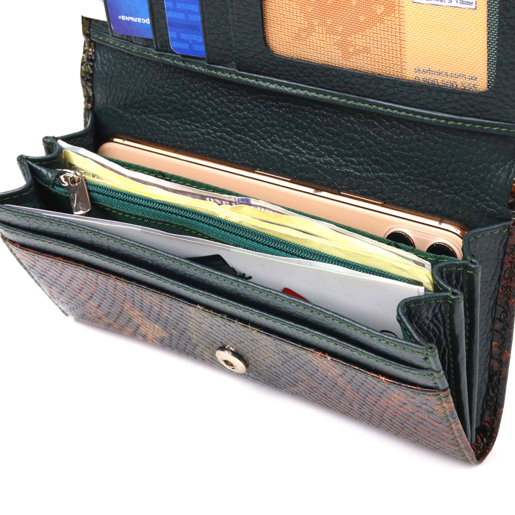 Гаманець Canpellini З натуральної шкіри Різнобарвний (21648) - зображення 6