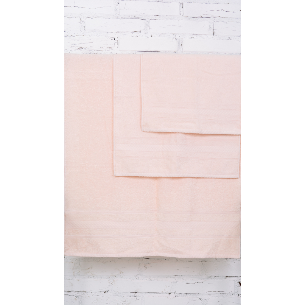 Рушник MirSon набір банних 5080 Elite SoftNess Peach 50х90, 70х140, 100х150 (2200003961003) - зображення 3