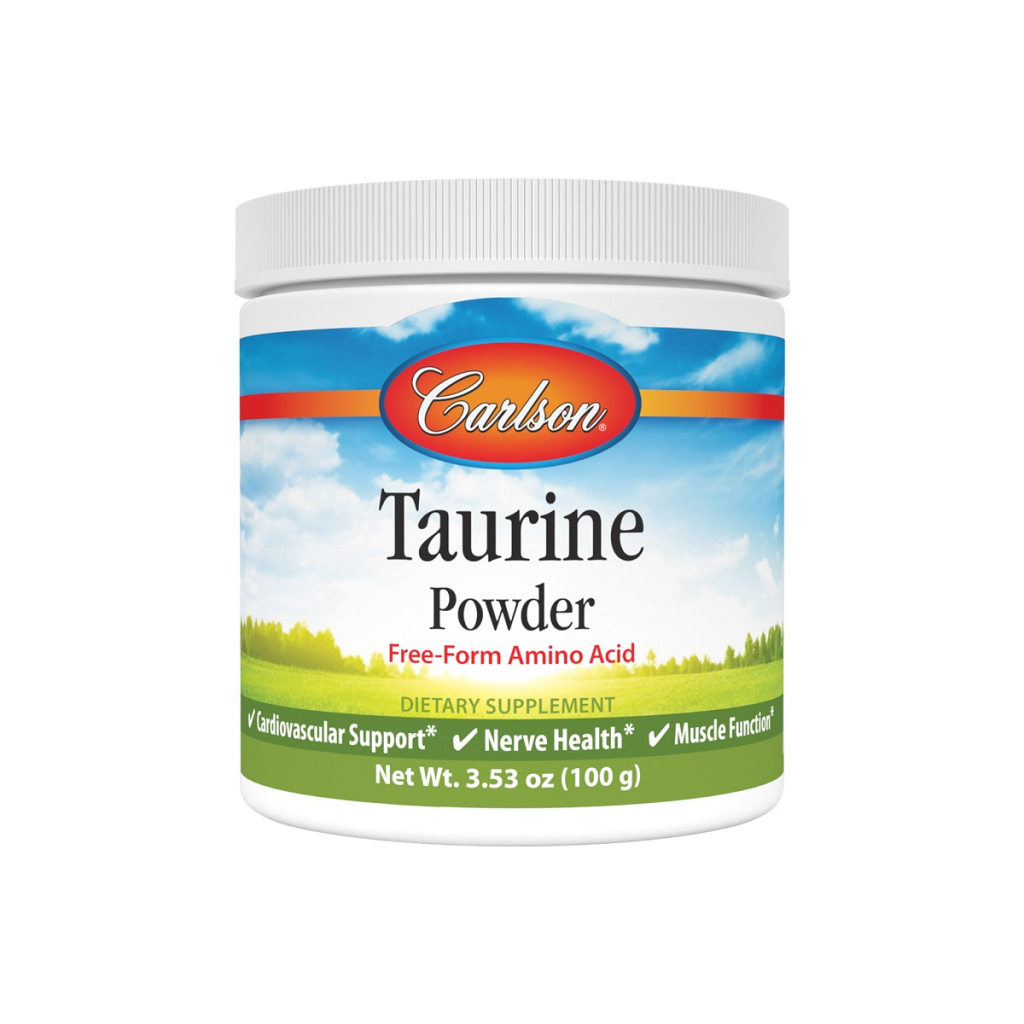 Амінокислота Carlson Таурін у порошку, Taurine, Amino Acid Powder, 100 гр (CL06945) - зображення 1