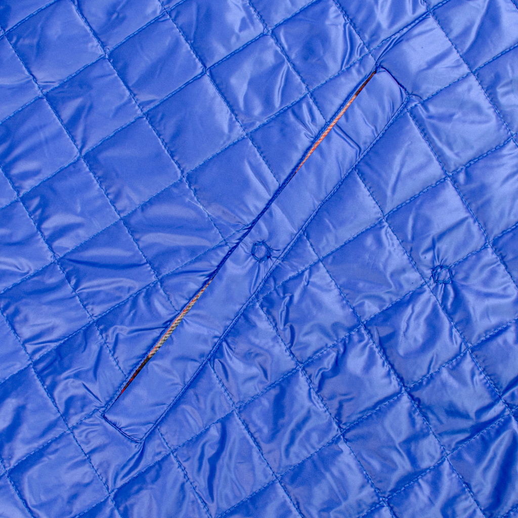 Плед Home Line 4 в 1 клітинка синя 140х190см (145268) - зображення 3