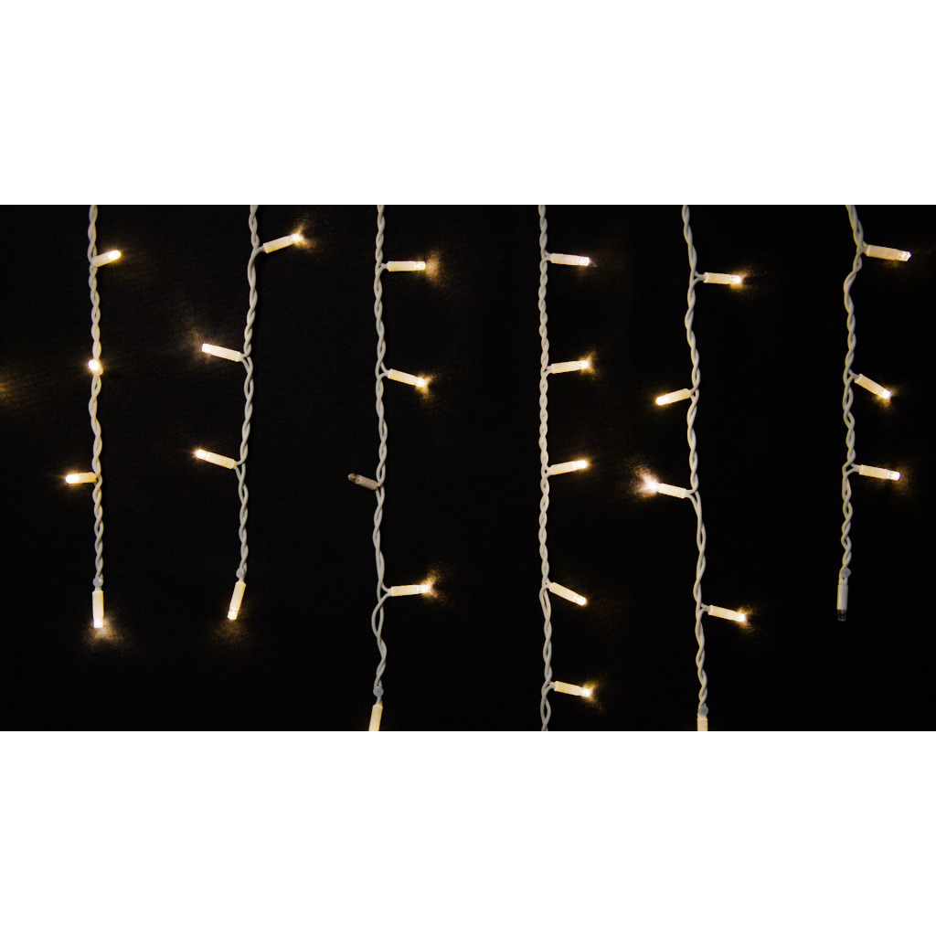 Гірлянда Delux ICICLE 75 LED 2 x 0.7 м IP44 EN Теплий білий/білий (90016594) - зображення 1