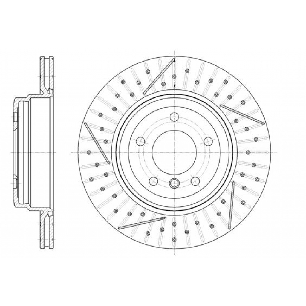 Гальмівний диск REMSA 61451.10 - зображення 1