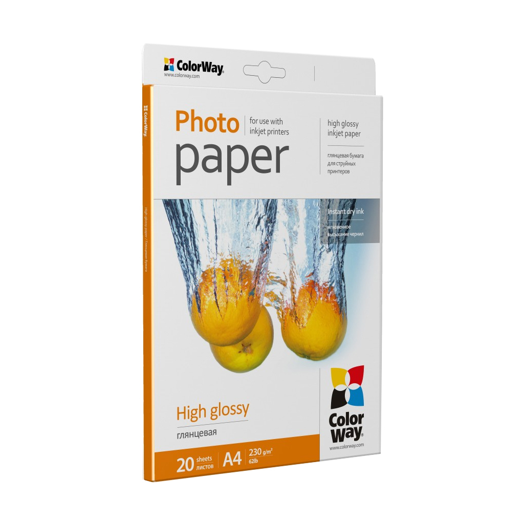 Фотопапір ColorWay A4 230г Glossy 20ст (PG230020A4) - зображення 2