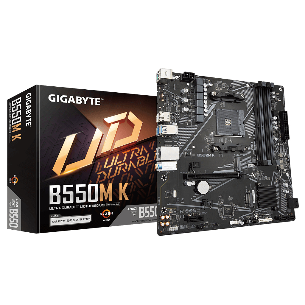 Материнська плата GIGABYTE B550M K - зображення 1