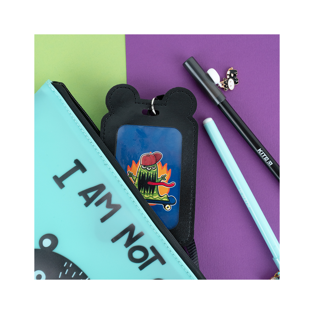 Бейдж Kite вертикальний на шнурку, чорний (K24-296-3) - изображение 6