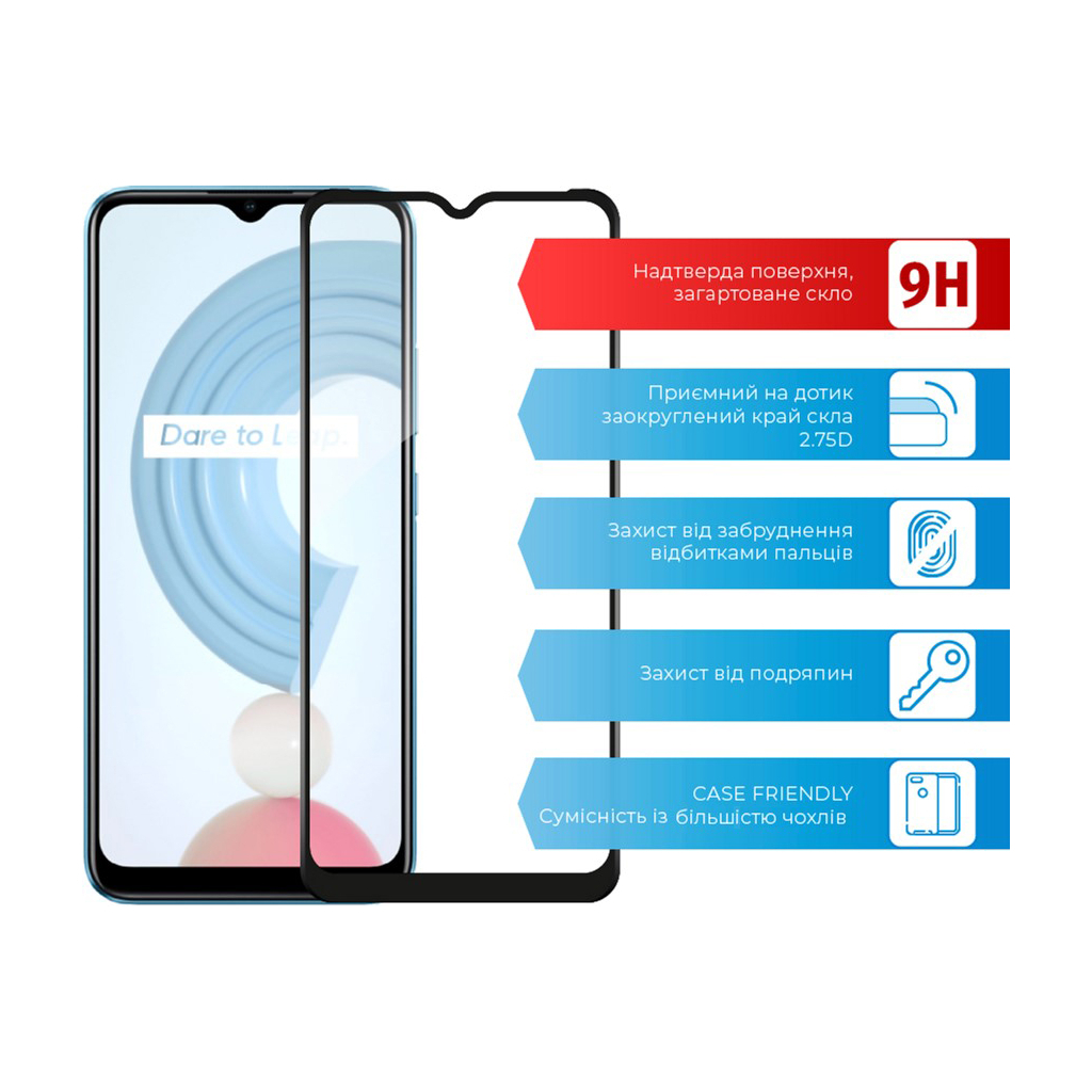 Скло захисне ACCLAB Full Glue Realme C21Y (1283126518393) - зображення 2