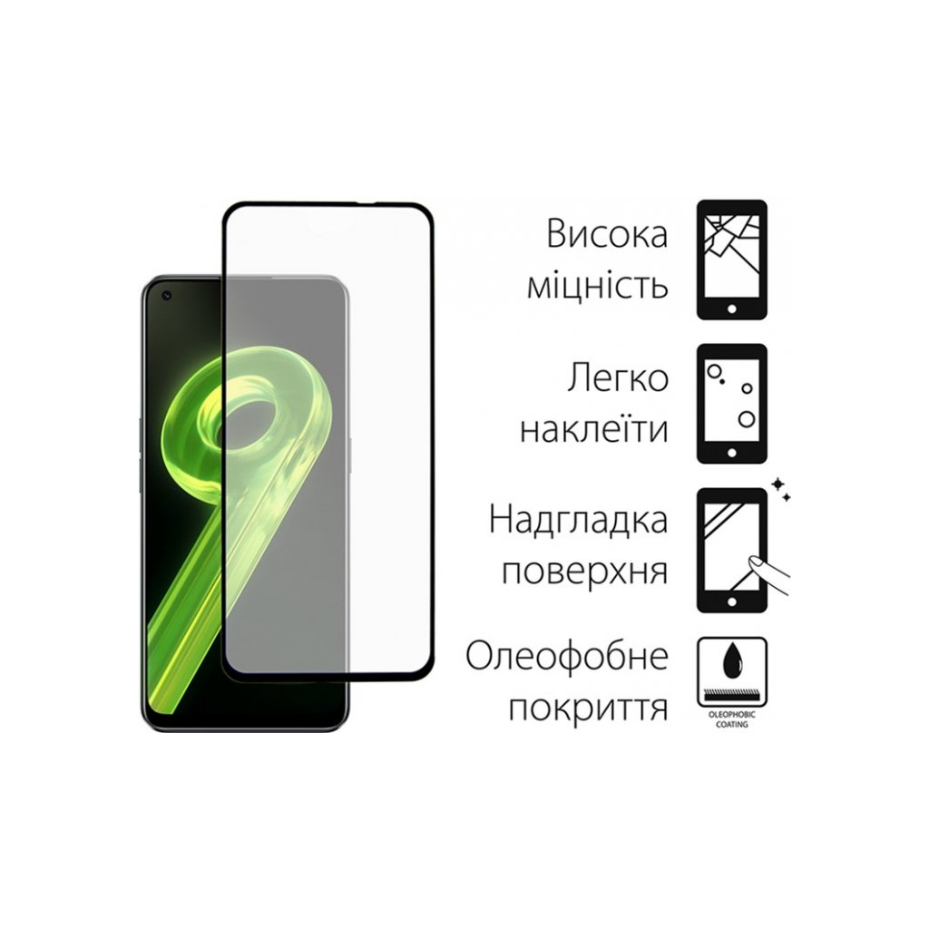 Скло захисне Dengos Full Glue Realme 9 4G (TGFG-216) - зображення 2