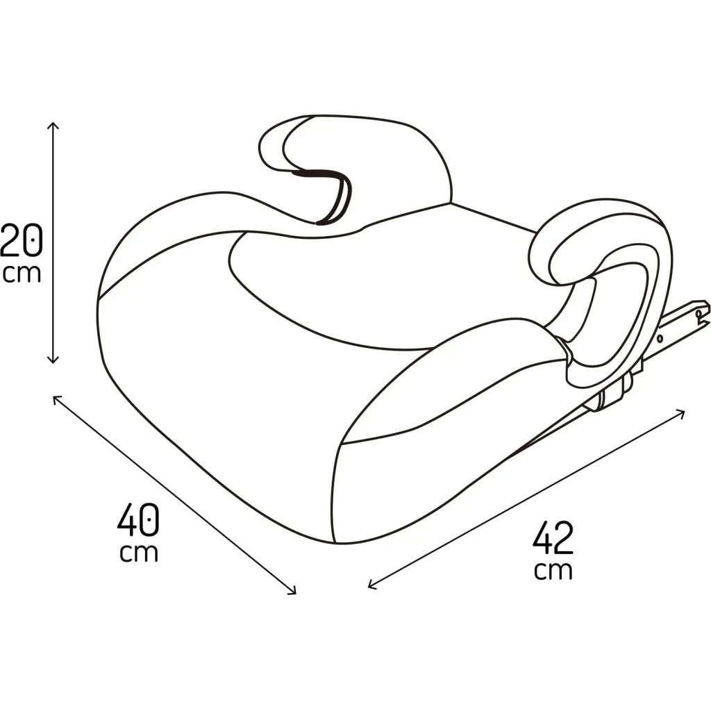 Автокрісло MoMi VENKO бустер (22-36 кг) gray (FOSA00025) - зображення 4