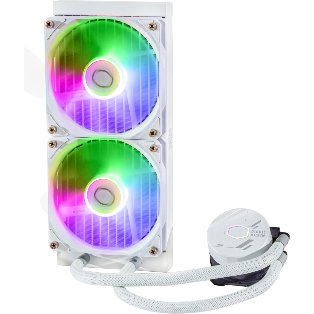Система рідинного охолодження CoolerMaster MasterLiquid 240L Core ARGB White (MLW-D24M-A18PZ-RW) - зображення 4