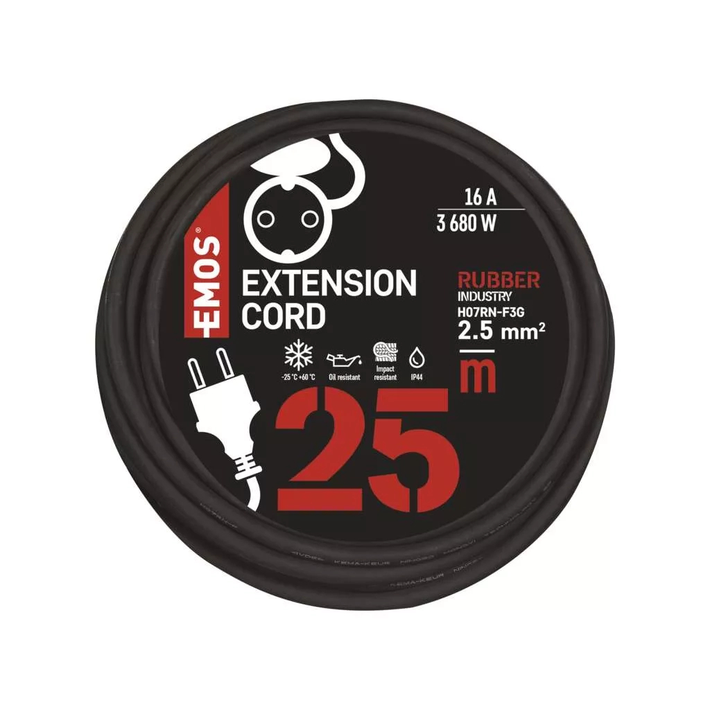 Мережевий подовжувач EMOS P01825R - зображення 3