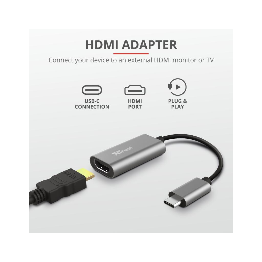 Перехідник Trust USB-C to HDMI Adapter (23774) - изображение 6