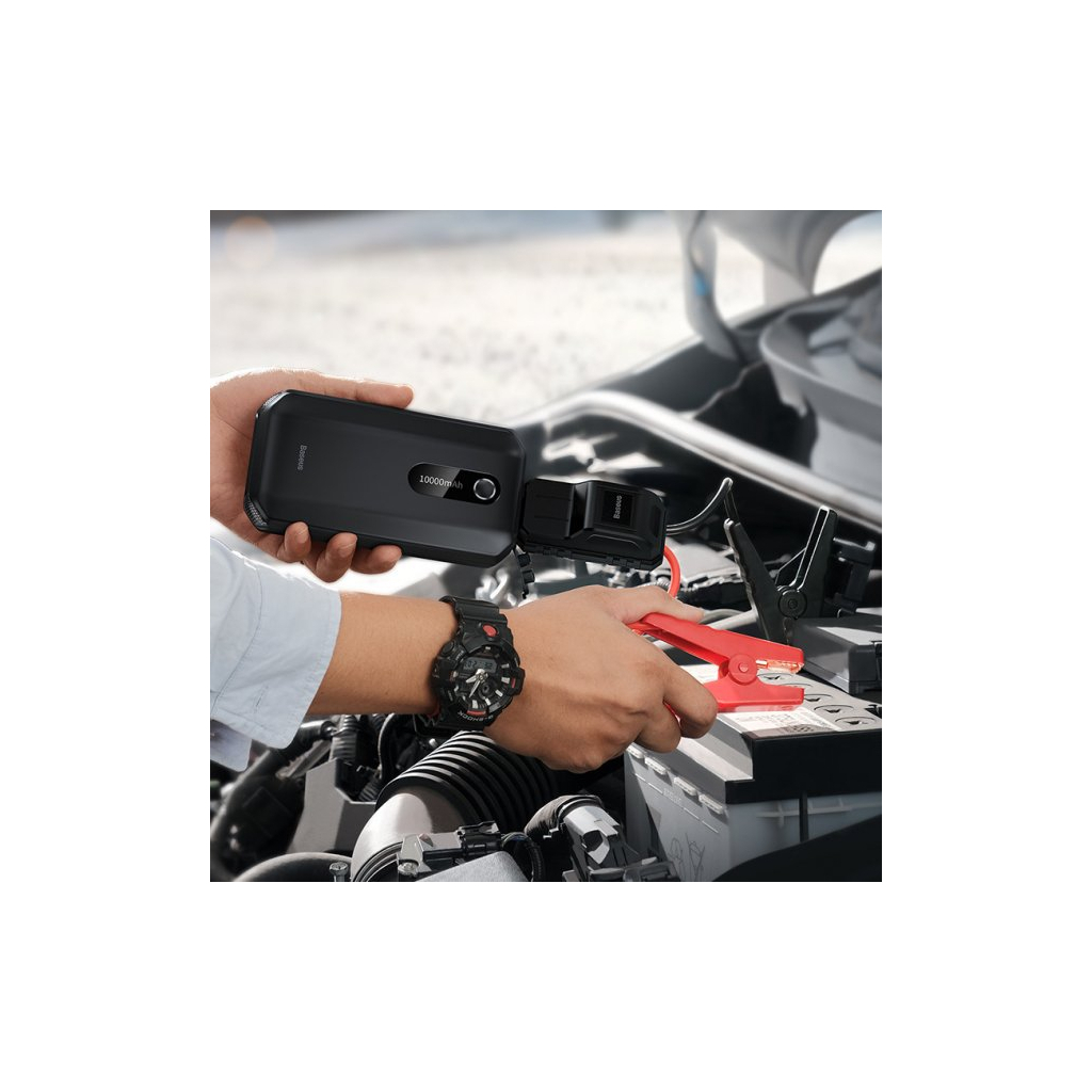 Пуско зарядний пристрій Baseus 10000mAh Super Energy AirCar Jump Starter Black (CGNL020101) - picture 6