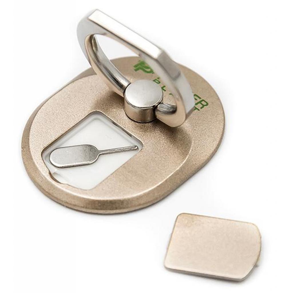 Тримач для смартфонів PowerPlant с кольцом, желтый (CA910335) - зображення 3