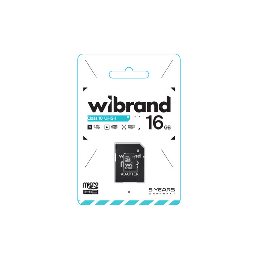 Карта пам'яті Wibrand 16GB microSD class 10 UHS-I (WICDHU1/16GB-A) - зображення 2