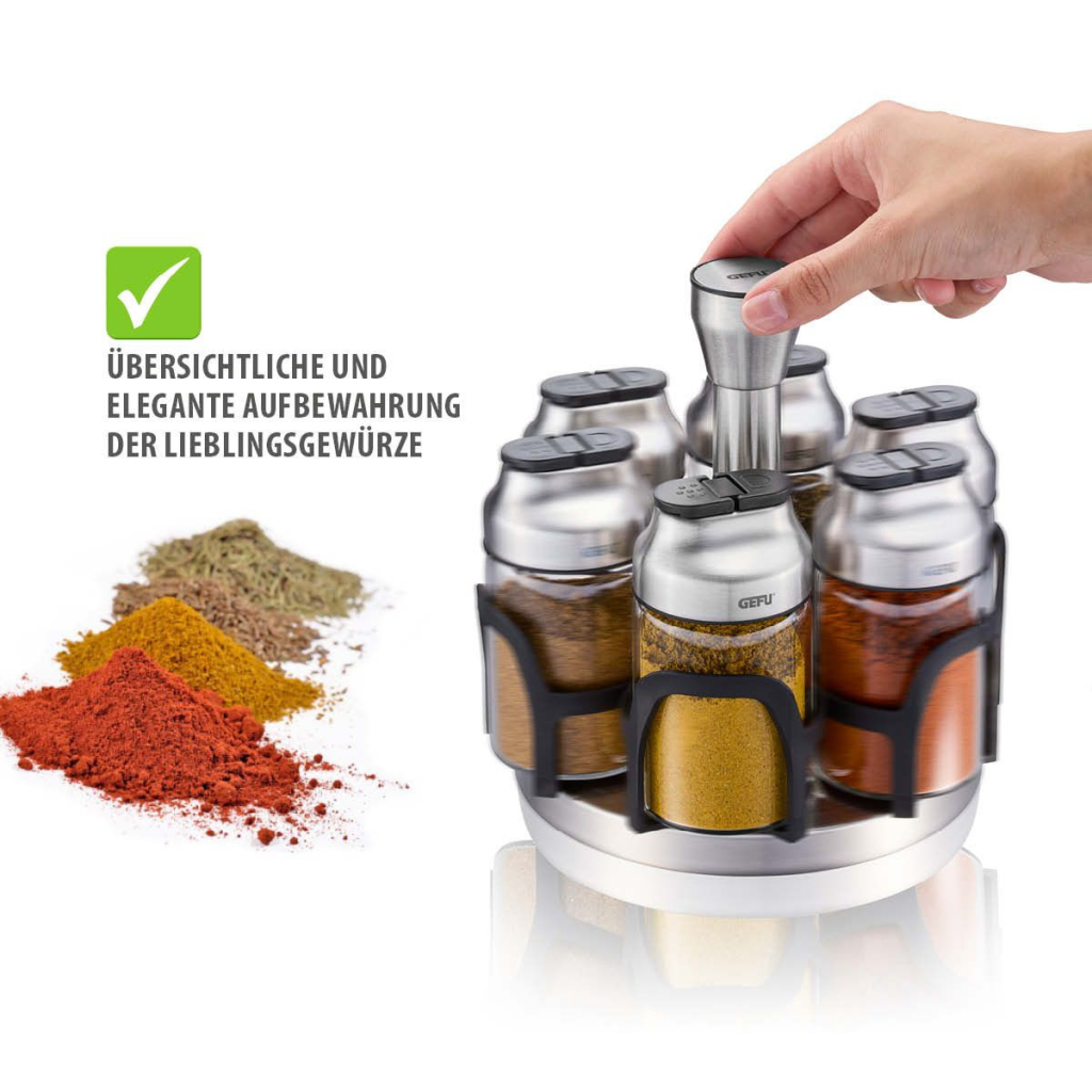Набір для спецій Gefu Kippo 6 емностей по 120 мл (33733) - picture 7