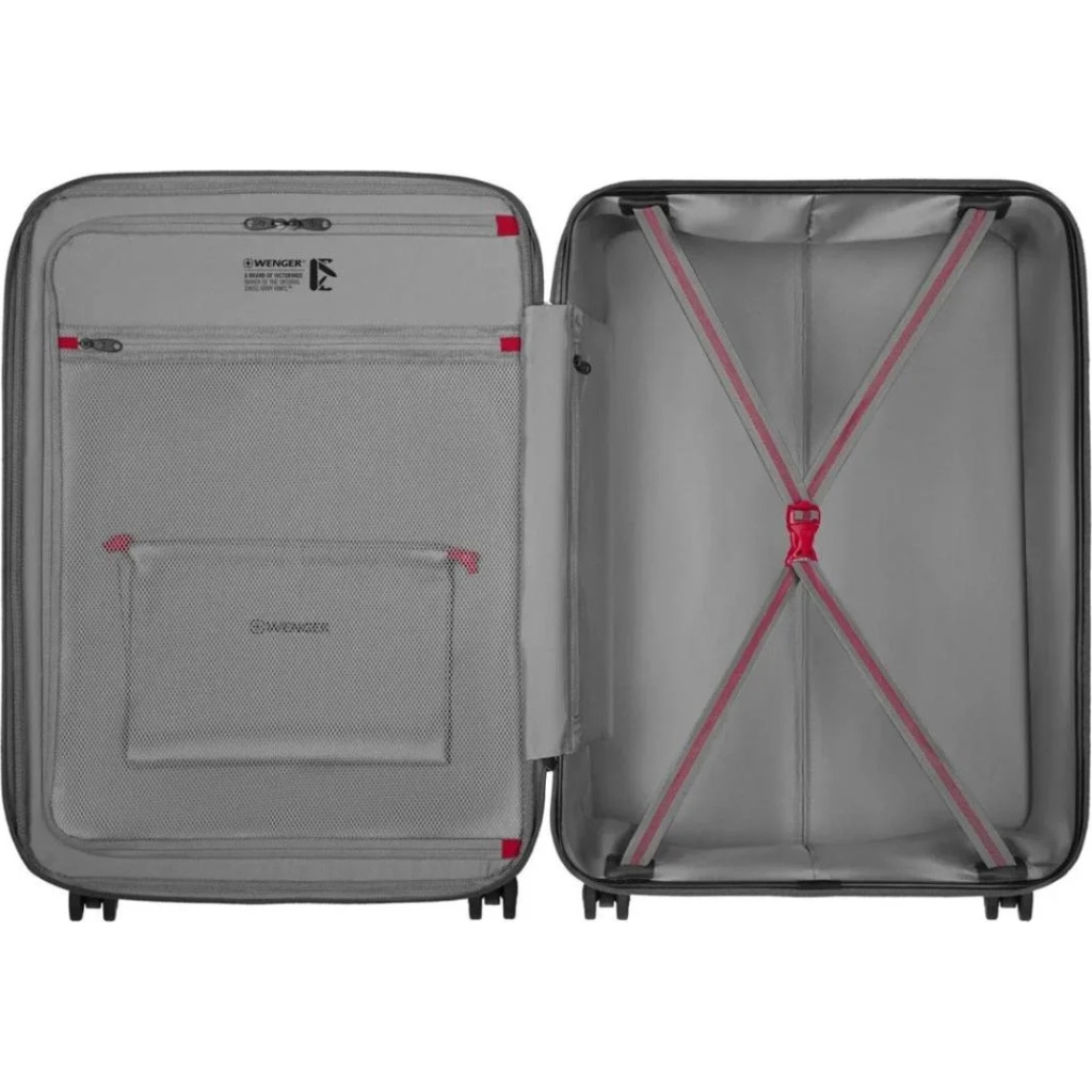 Валіза Wenger Motion, середня, пластик, 4 колеса, сірий (612703) - зображення 4
