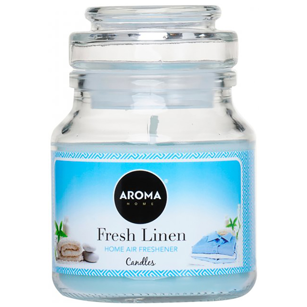 Ароматична свічка Aroma Home Basic Fresh Linen 130 мл (5907718928730) - зображення 1