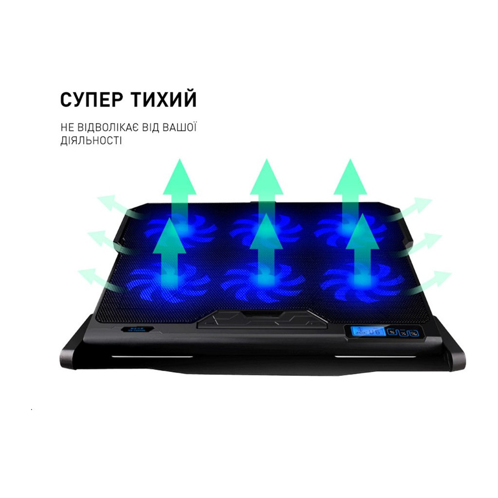 Підставка до ноутбука DYXON FIX COOLING 4 Black (DXNLSFC4B) - зображення 8