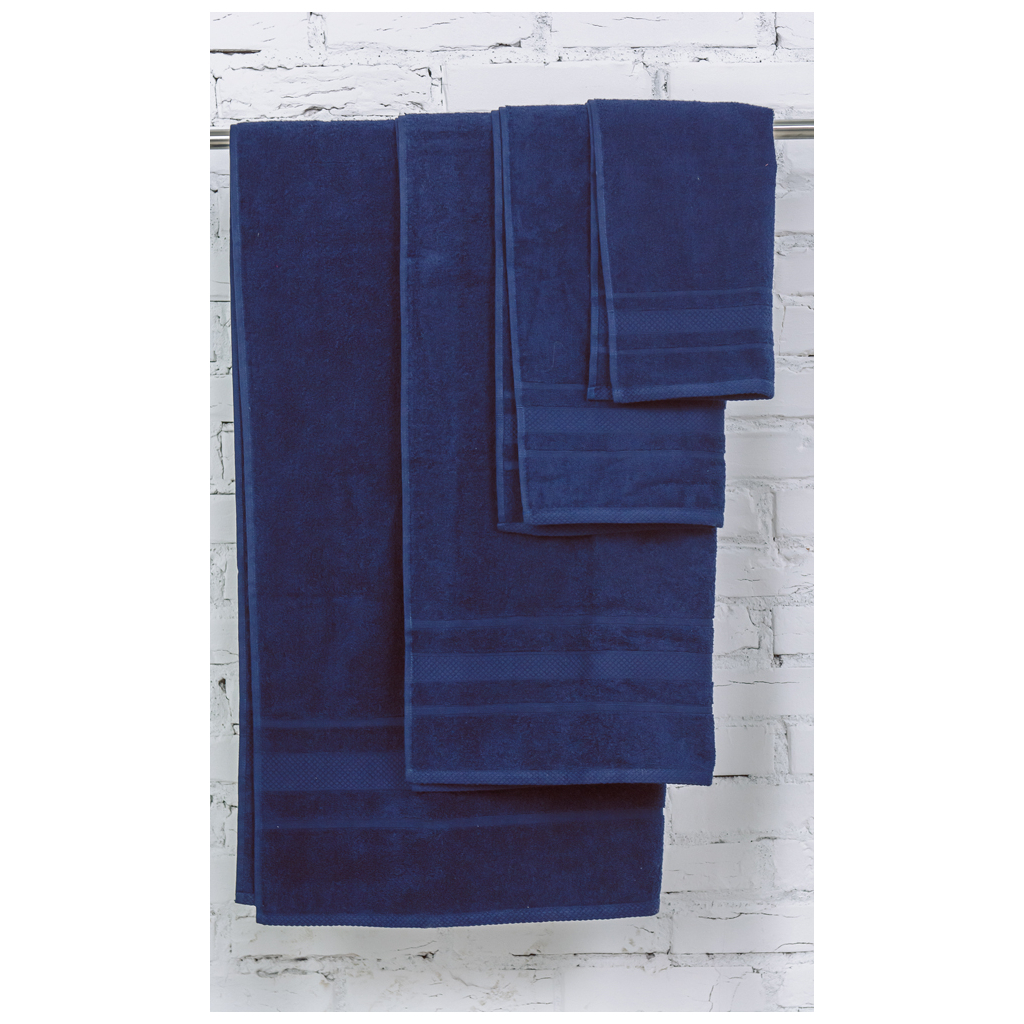 Рушник MirSon набір банний 5003 SoftNess Darkblue 40x70, 50x90, 70x140, 100x150 (2200003183276) - зображення 2