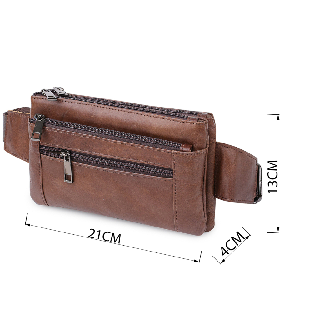 Сумка Vintage На пояс унісекс Коричнева (20457) - зображення 3