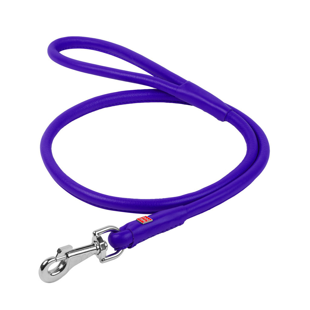 Повідець для собак WAUDOG Glamour круглий L d 13 мм Д 122 см фіолетовий (33799) - зображення 1