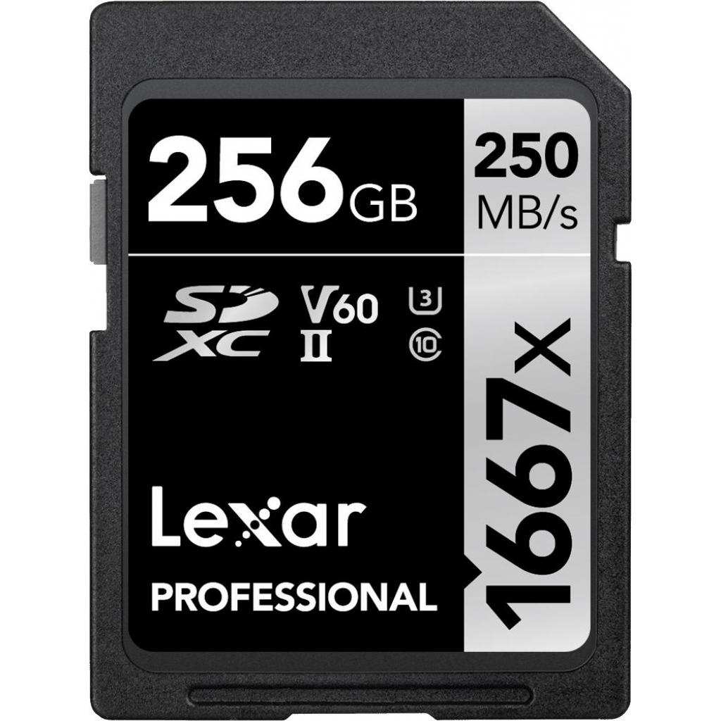 Карта пам'яті Lexar 256GB SDXC class 10 UHS-II U3 V60 1667x Professional (LSD256CB1667) - зображення 1
