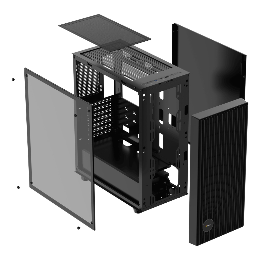 Корпус для ПК OCYPUS GAMMA C70 BK ARGB (GAMMA-C70-BKG400XX-GL) - зображення 8