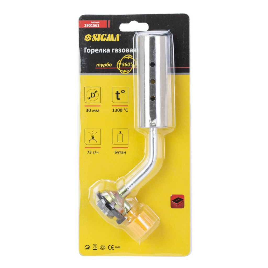 Газовий паяльник Sigma турбо 360 30мм (2901561) - зображення 5