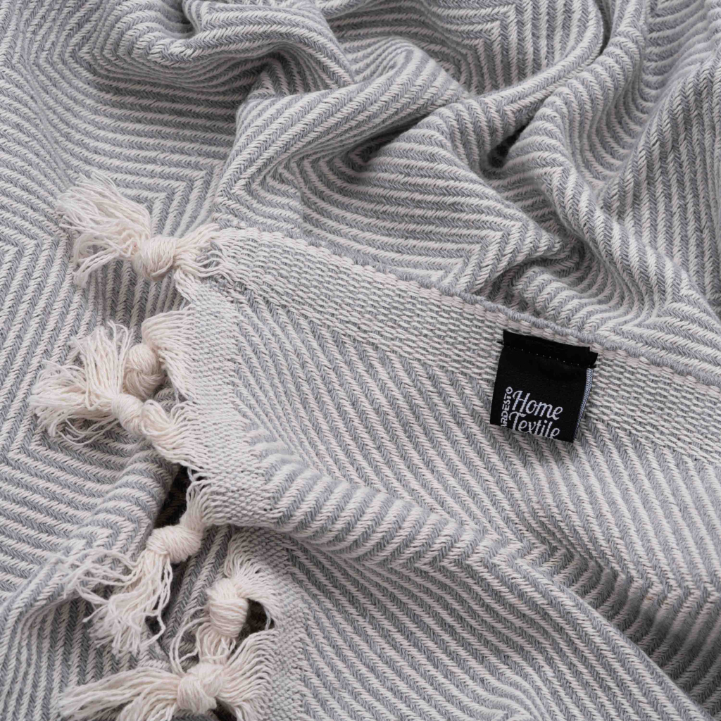 Плед Ardesto Summer 100% бавовна, сірий 210х230 см (ART0922SG) - зображення 8
