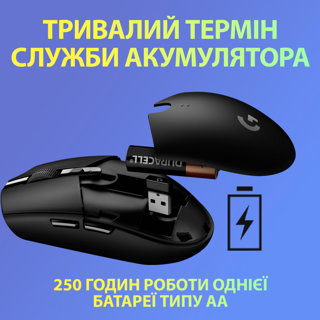 Мишка Logitech G305 Lightspeed Lilac (910-006022) - зображення 4