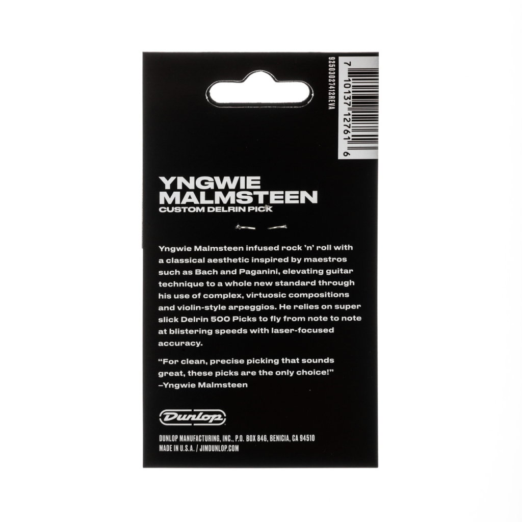 Медіатор Jim Dunlop Yngwie Malmsteen 1.5mm 6 шт. (YJMP01WH) - изображение 5