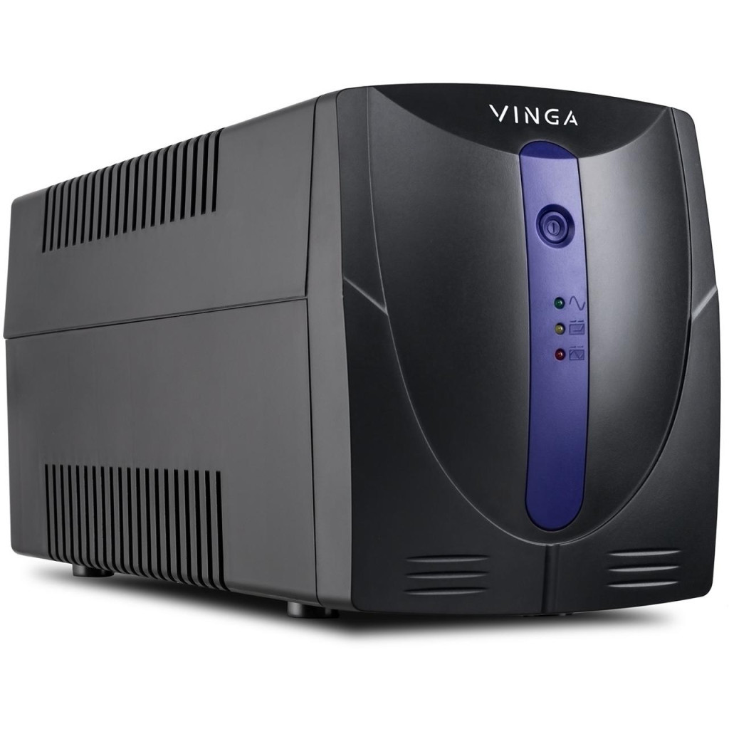 Пристрій безперебійного живлення Vinga LED 1200VA plastic case with USB (VPE-1200PU) - зображення 6