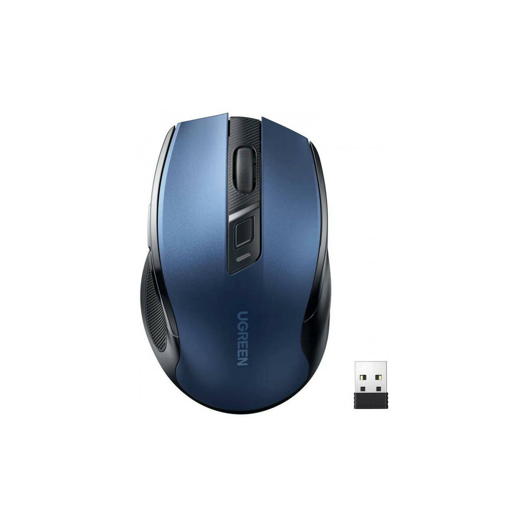 Мишка Ugreen MU006 Ergonomic Wireless Blue (15064) - изображение 1