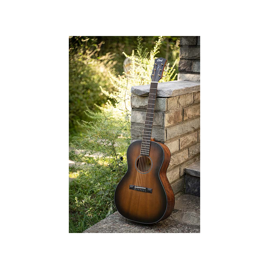 Гітара електроакустична Cort Core-PE Mahogany (Open Pore Black Burst) - зображення 3