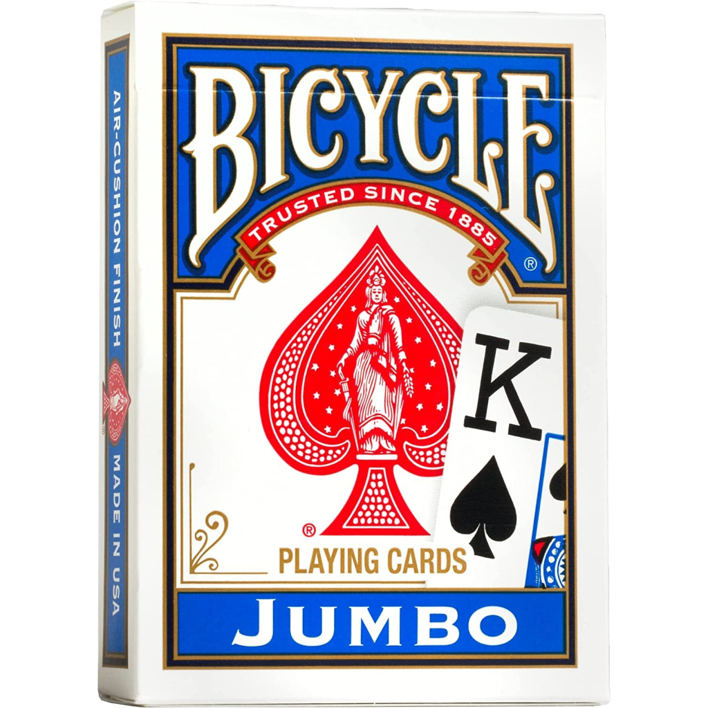 Гральні карти Bicycle Rider Back International Jumbo Index (blue) (JIB001) - зображення 1