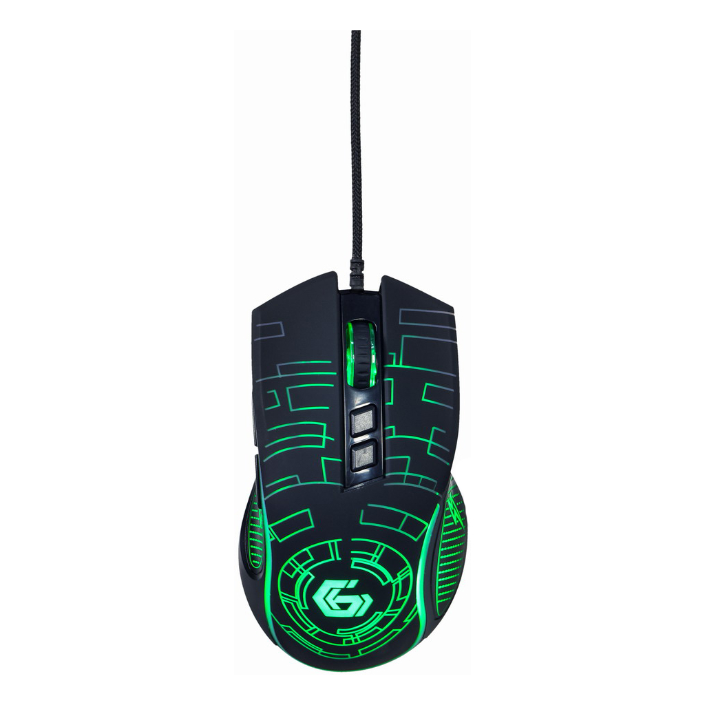 Мишка Gembird MUSG-RGB-01 USB Black (MUSG-RGB-01) - зображення 2