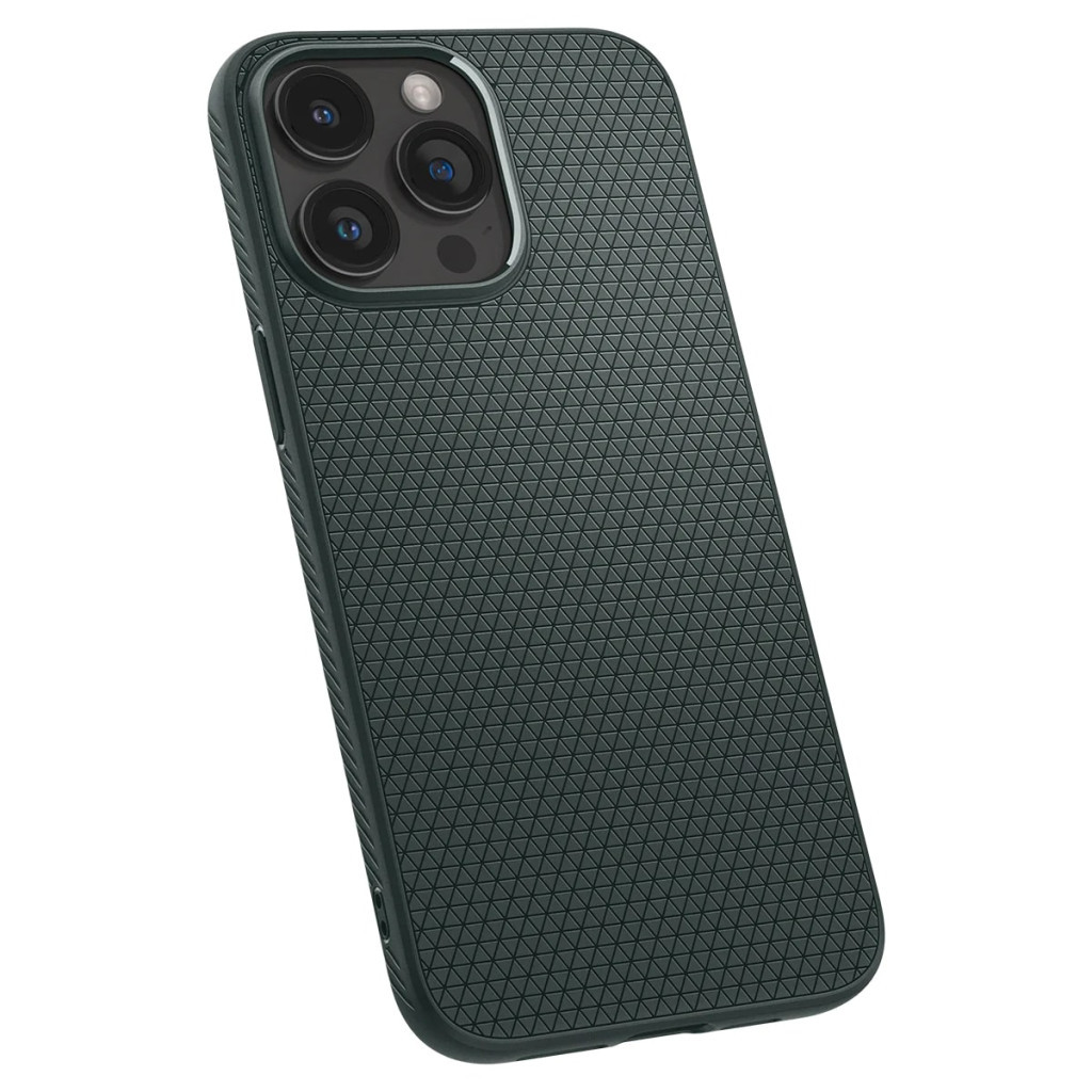 Чохол до мобільного телефона Spigen Apple iPhone 15 Pro Max Liquid Air Abyss Green (ACS06564) - зображення 3