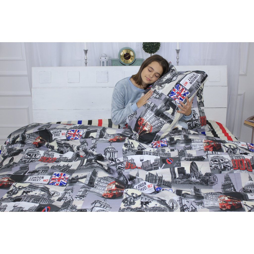 Постільна білизна MirSon Бязь Ranforce Elite 17-0538 London Street 220х240 (2200004704920) - зображення 2