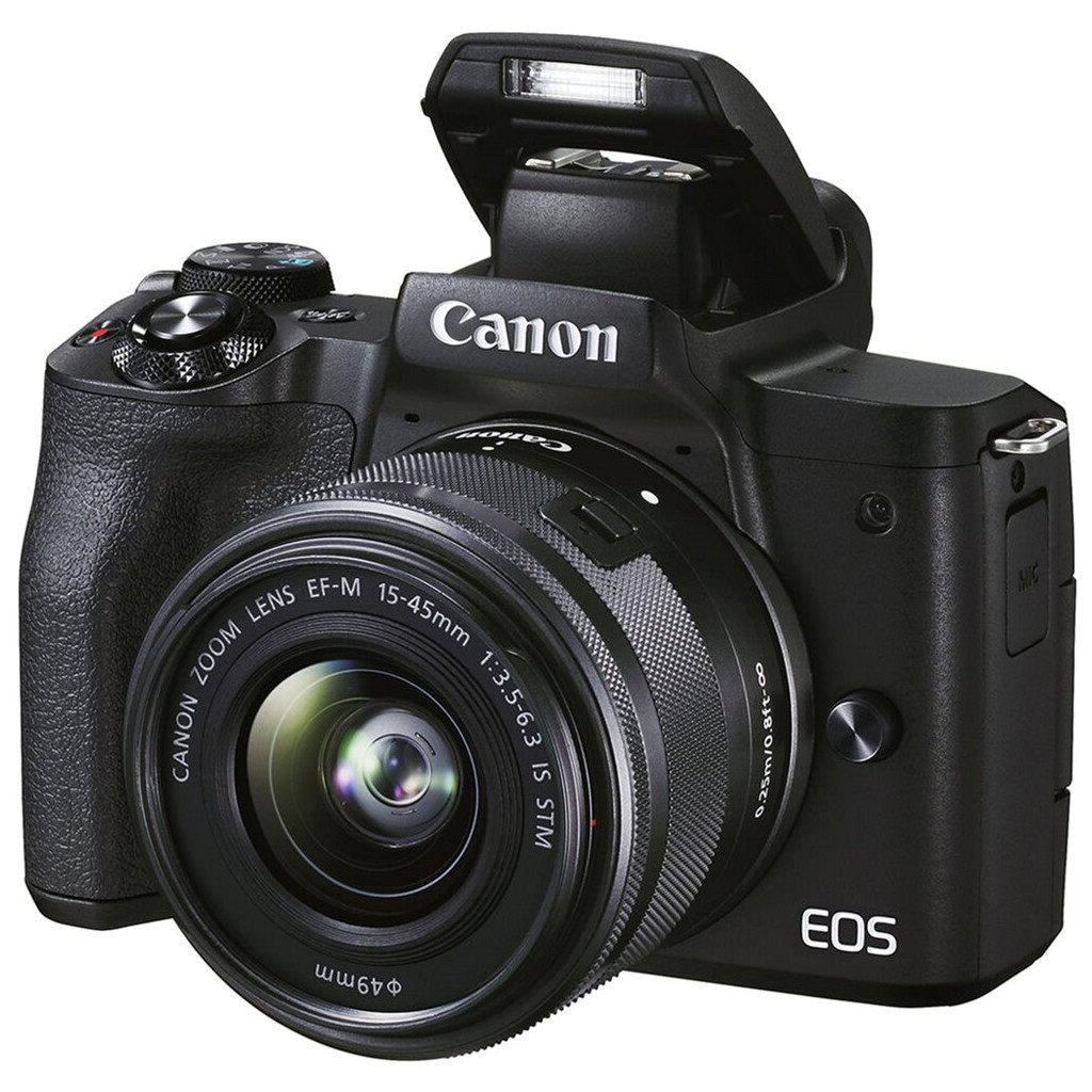 Цифровий фотоапарат Canon EOS M50 Mk2 + 15-45 IS STM VLogger Kit Black (4728C050) - зображення 6