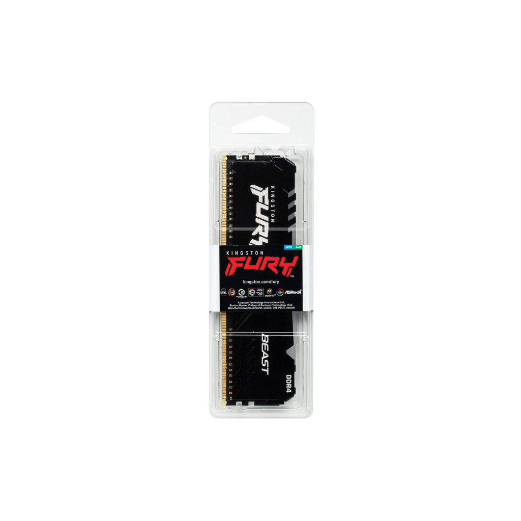 Модуль пам'яті для комп'ютера DDR4 16GB 3200 MHz Fury Beast RGB Kingston Fury (ex.HyperX) (KF432C16BB1A/16) - зображення 5