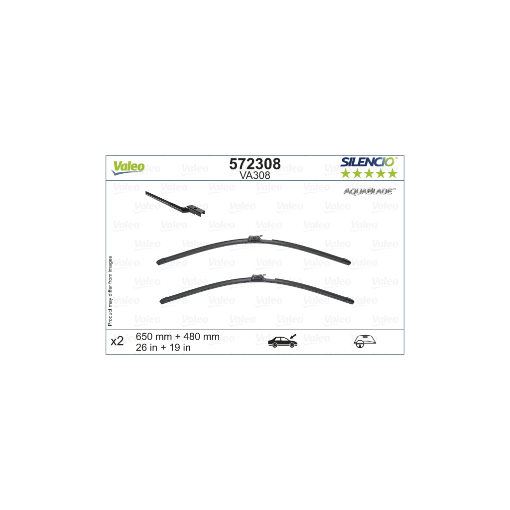 Щітка склоочисника Valeo 572308 - зображення 1