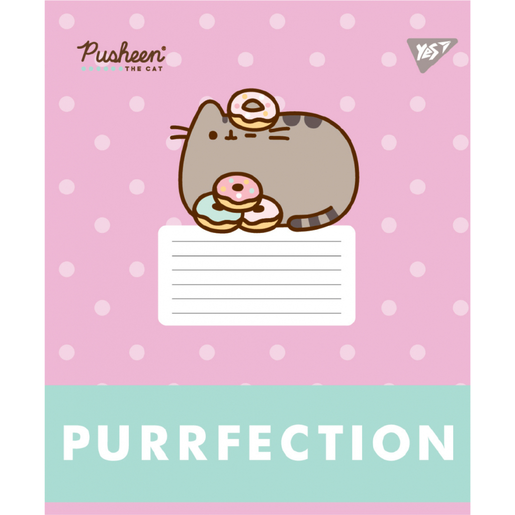 Зошит Yes Pusheen Candy А5 12 аркушів коса лінія (767599) - зображення 4