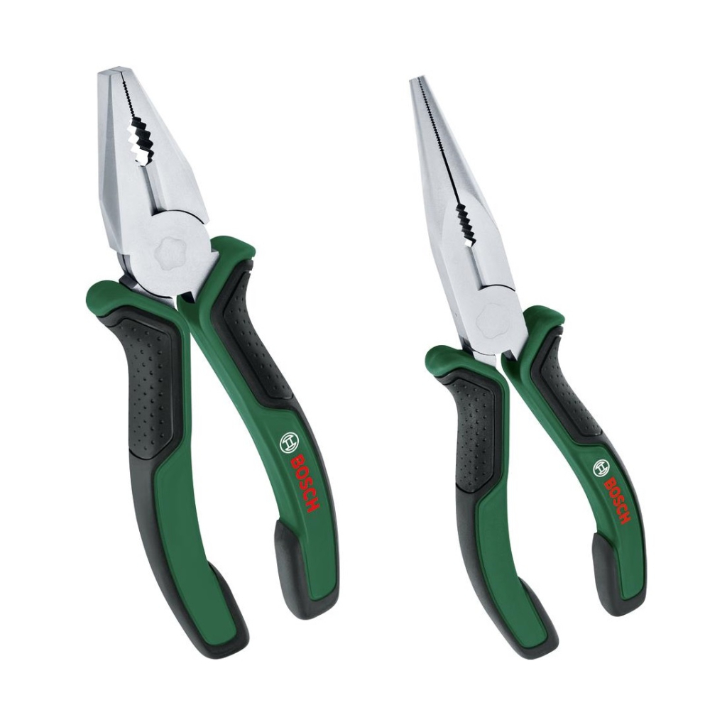 Плоскогубці Bosch набір 2 шт, комбіновані, подовжені (1.600.A02.75H) - зображення 1