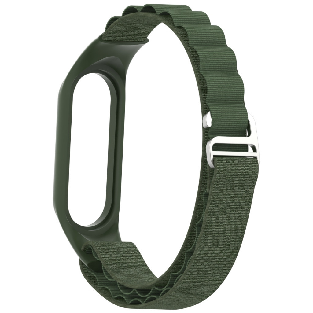 Ремінець до фітнес браслета Armorstandart AlpinaStyle Band для Xiaomi Mi Band 7/6/5/4 Green (ARM64988) - изображение 2