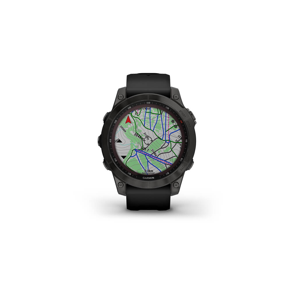 Смарт-годинник Garmin fenix 7 Sapph Solar, Black DLC Ti, GPS (010-02540-35) - зображення 4