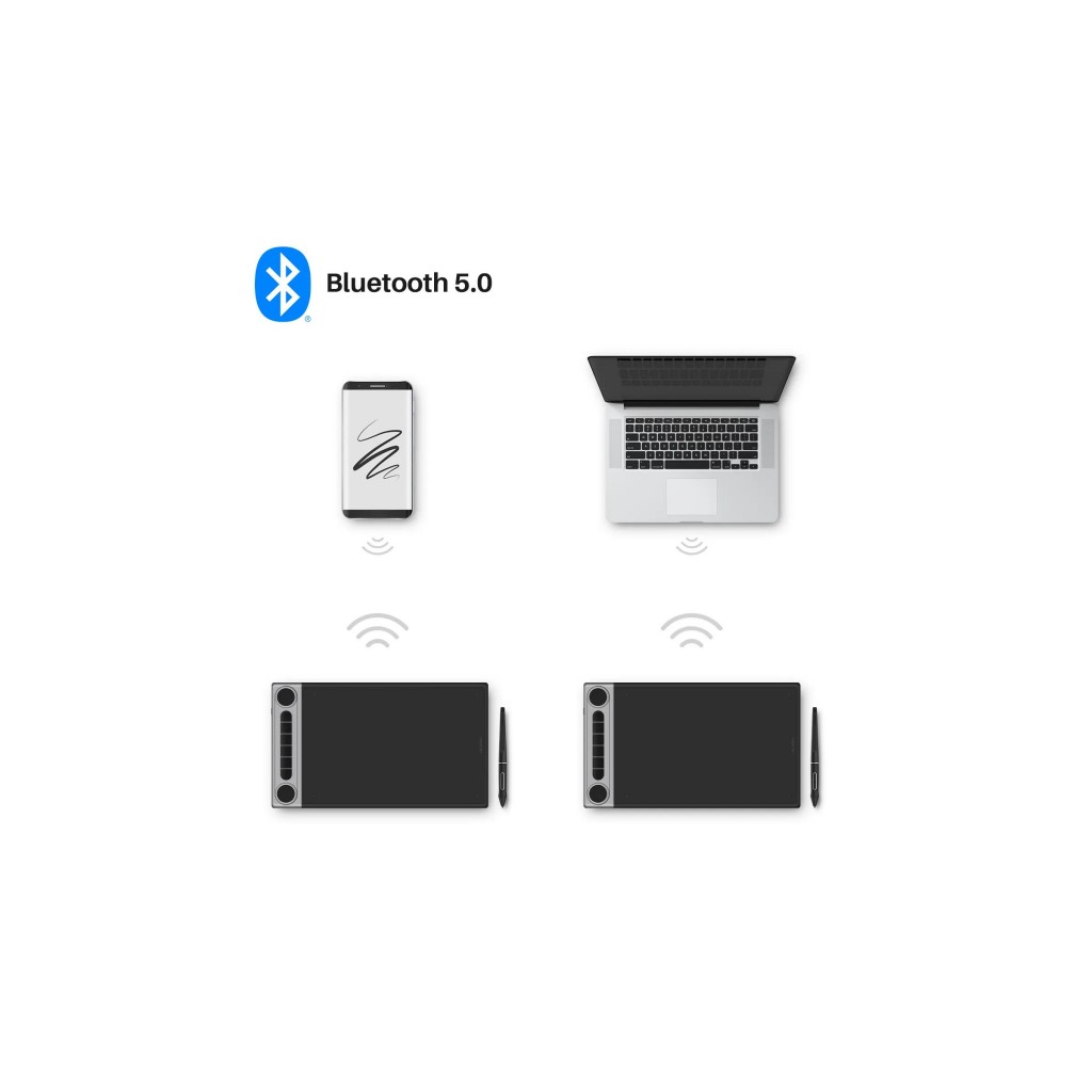 Графічний планшет Huion Inspiroy Dial 2 (Q630M) + перчатка (Q630M) - зображення 8
