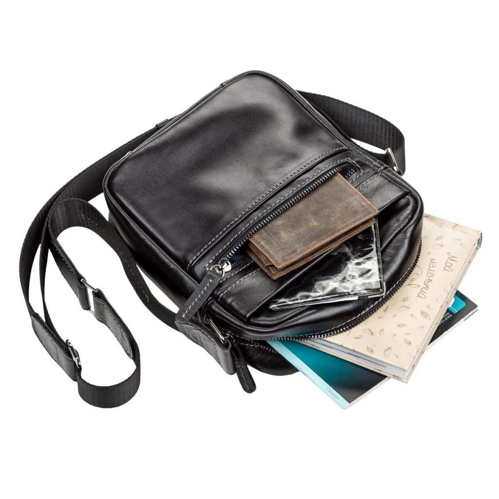 Сумка Shvigel Шкіряна Чорна (11088) - зображення 5