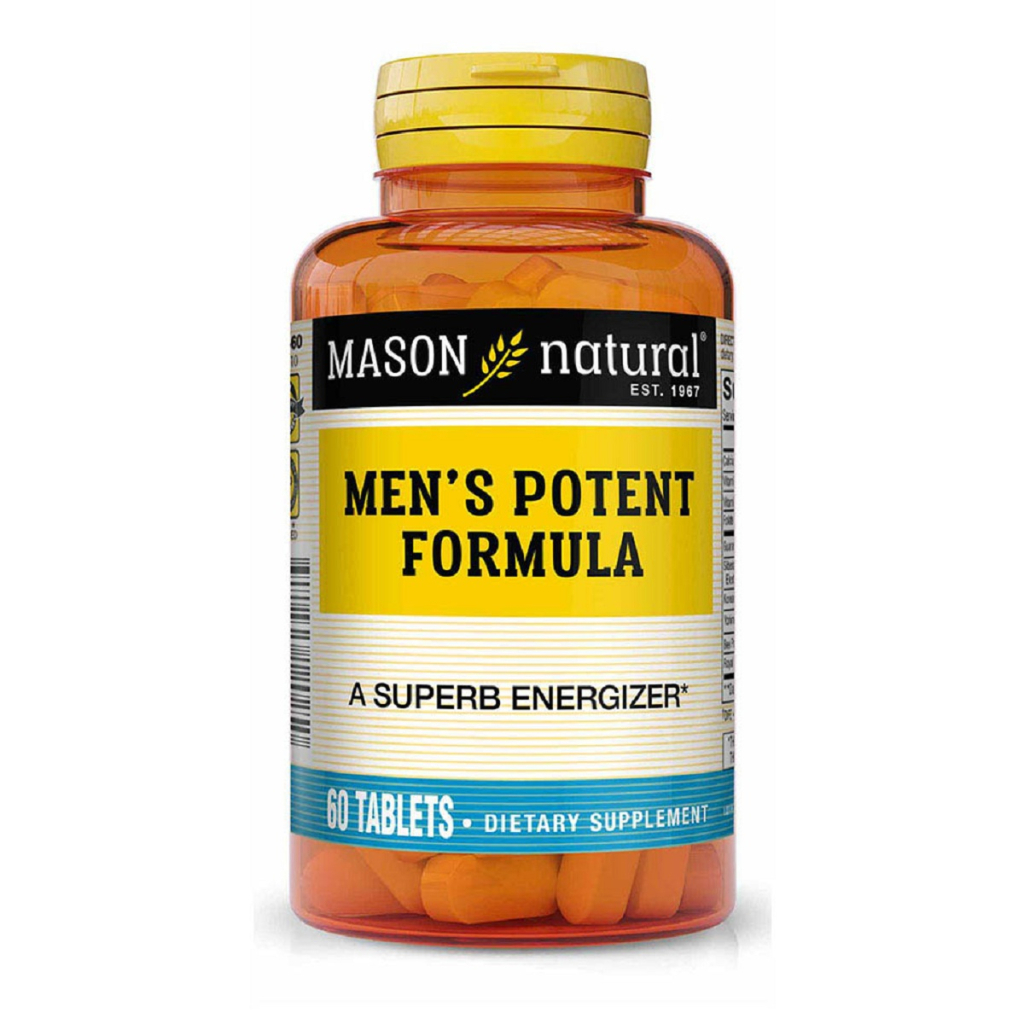 Вітамінно-мінеральний комплекс Mason Natural Чоловіча формула потенції, Men's Potent Formula, 60 пігулок (MAV12025) - зображення 1